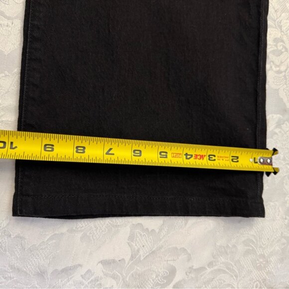 Kut From The Kloth Size‎ 10 High Rise Sienna Wide Leg Black Jeans Stretch - Picture 6 of 8
